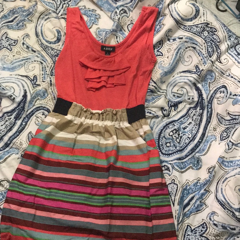 Multicolored mini dress